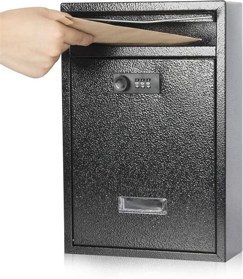 Wall Mount Mailbox with Key Lock, Large Capacity Locking 